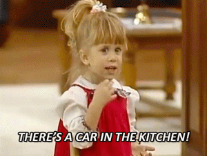 Though Full House is off-air, there will always be a car in the kitchen in my heart.